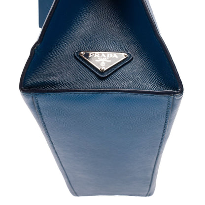 Prada GG Tote Blue Saffiano Lux Leather — view 7