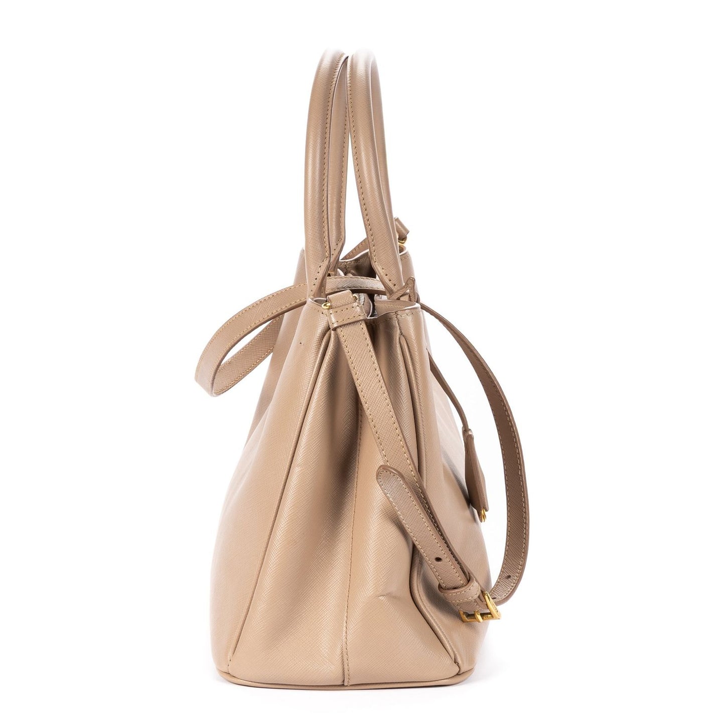 Prada Executive Tote Beige Saffiano Leather — view 4