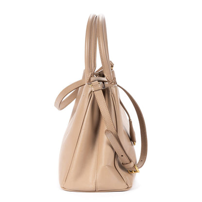 Prada Executive Tote Beige Saffiano Leather — view 4