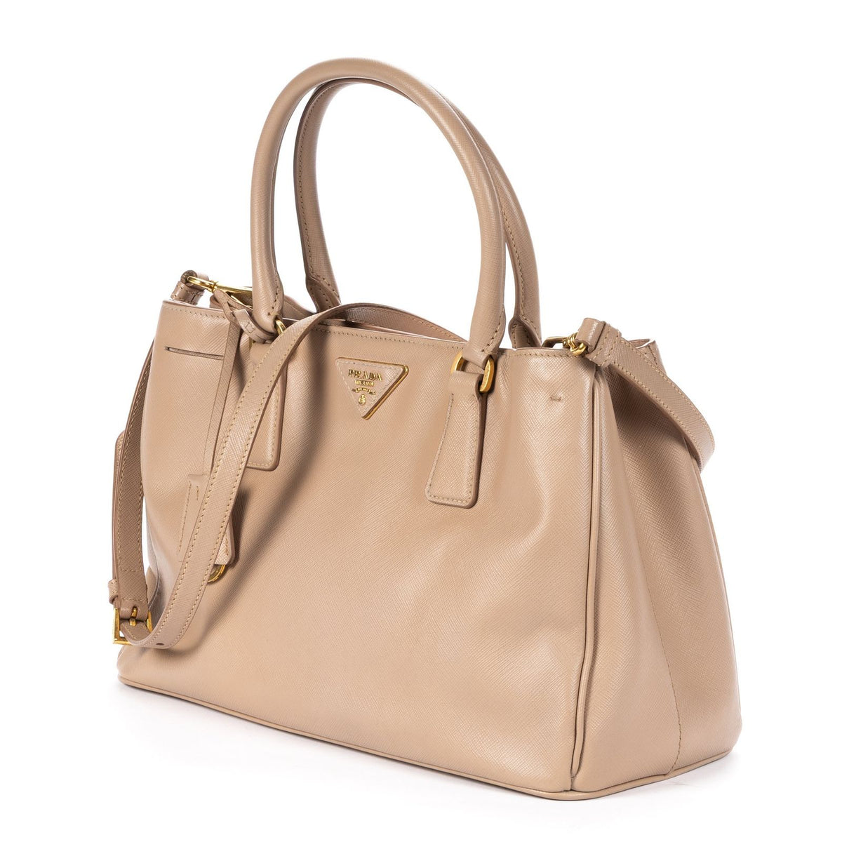 Prada Executive Tote Beige Saffiano Leather — view 2