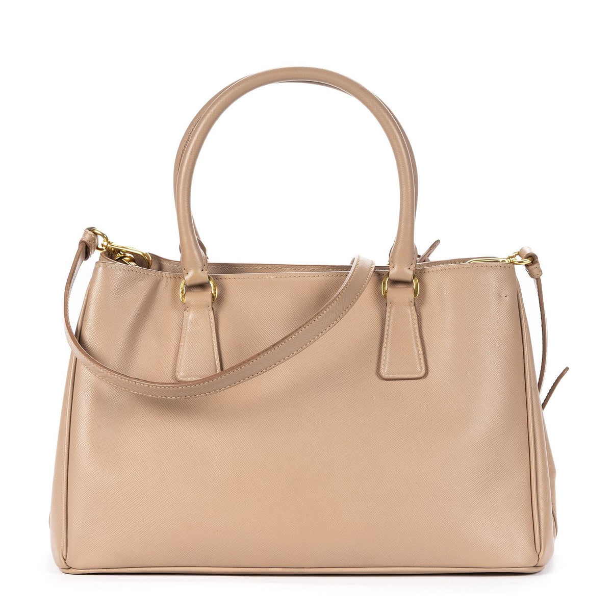 Prada Executive Tote Beige Saffiano Leather — view 5