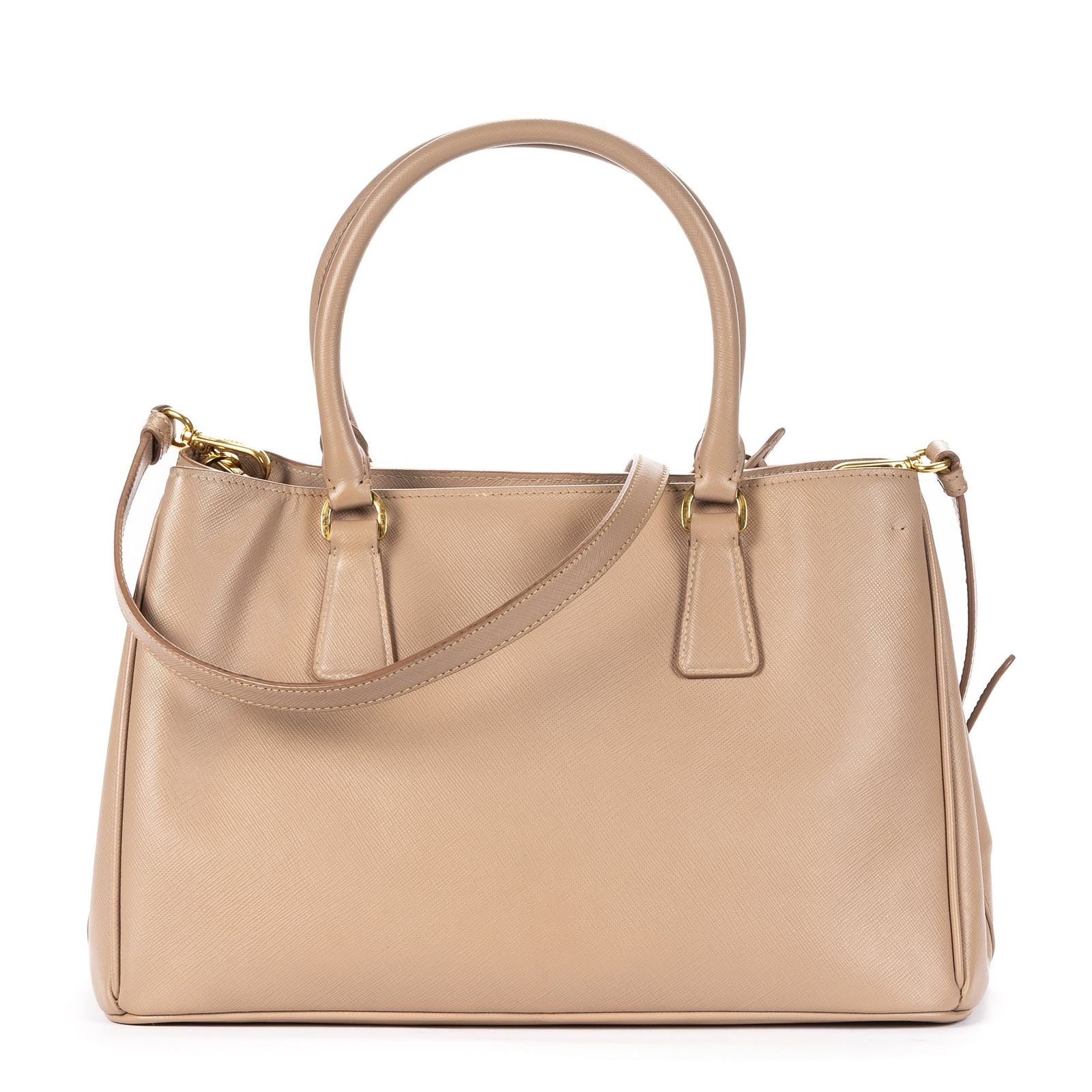 Prada Executive Tote Beige Saffiano Leather — view 5