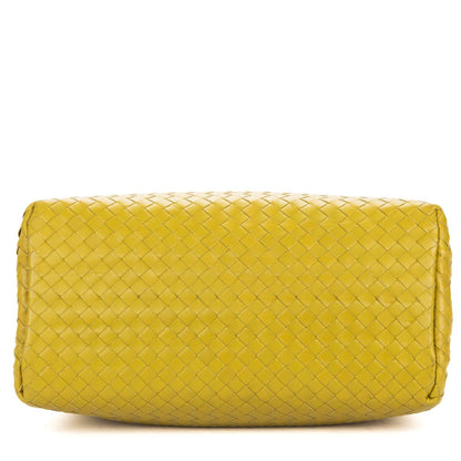 Bottega Veneta Small Rome Bag Green Intrecciato Leather — view 6