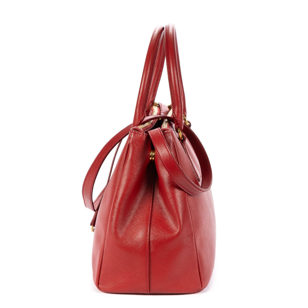 Prada Executive Tote Red Saffiano Leather — view 3