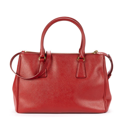 Prada Executive Tote Red Saffiano Leather — view 5