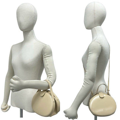 Loewe Vintage Anagram Leather 2-Way Mini Shoulder Bag Ivory — view 2