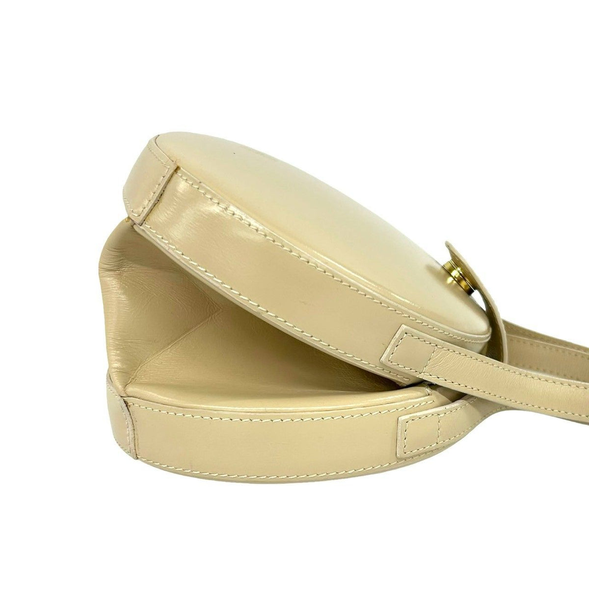 Loewe Vintage Anagram Leather 2-Way Mini Shoulder Bag Ivory — view 6