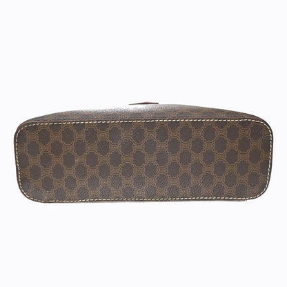 Celine Macadam Vanity Bag Handbag Brown Leather — view 6