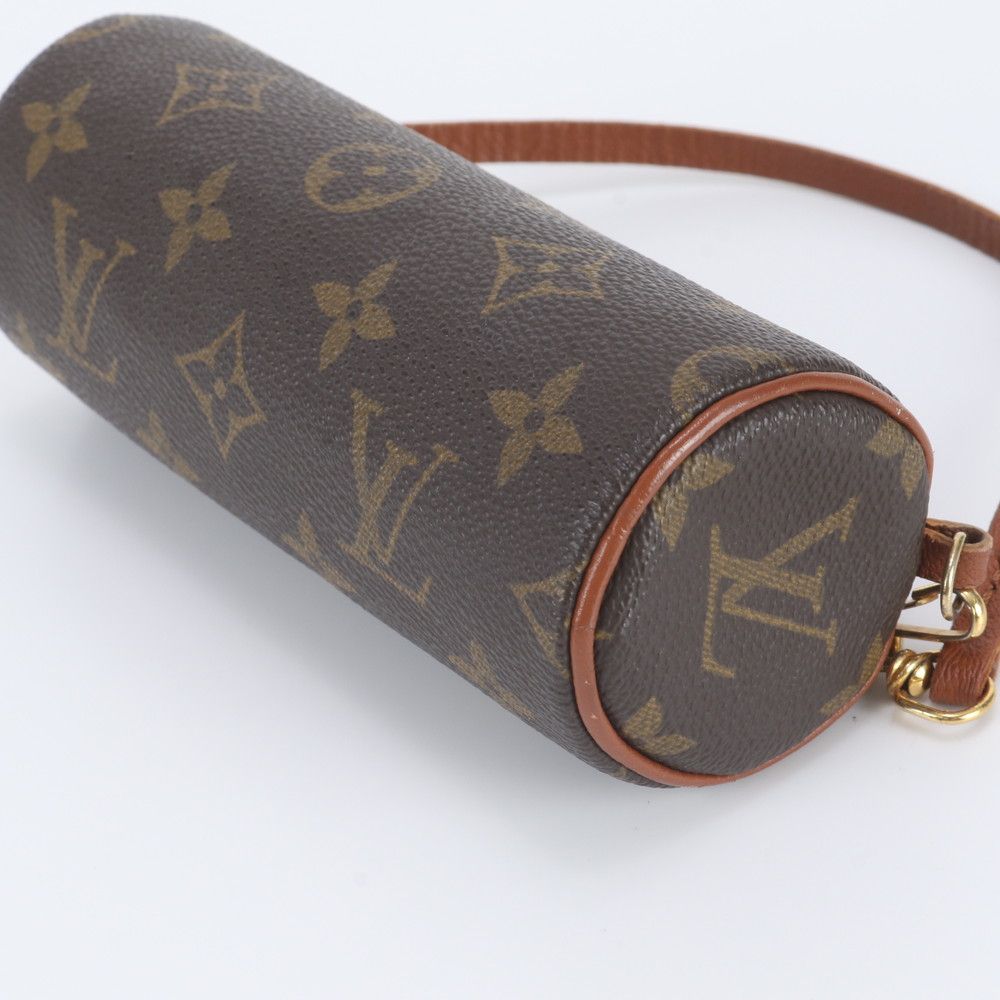 Louis Vuitton Monogram Papillon Pouch Only Leather Handbag — view 4