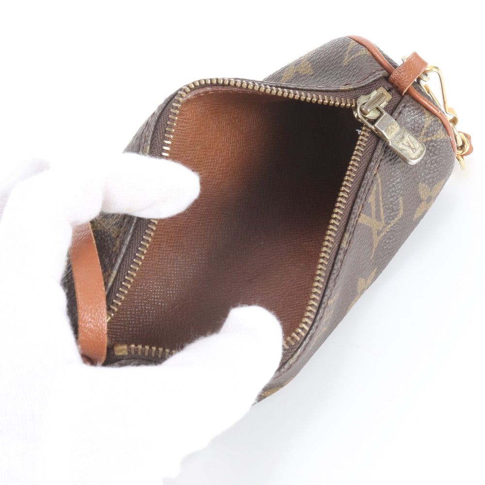 Louis Vuitton Monogram Papillon Pouch Only Leather Handbag — view 7