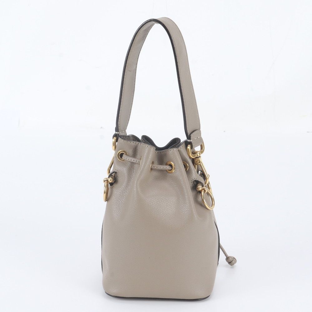 Fendi Mini Mon Tresor Leather Handbag Tote Gold — view 3