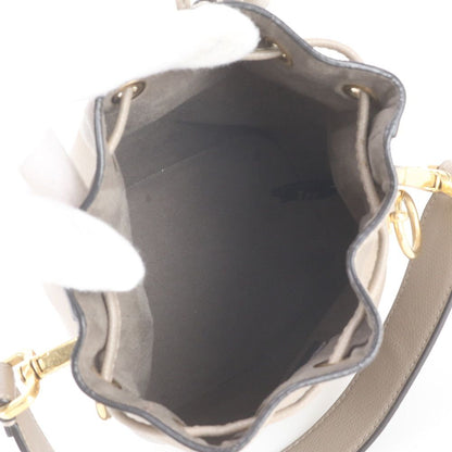 Fendi Mini Mon Tresor Leather Handbag Tote Gold — view 7