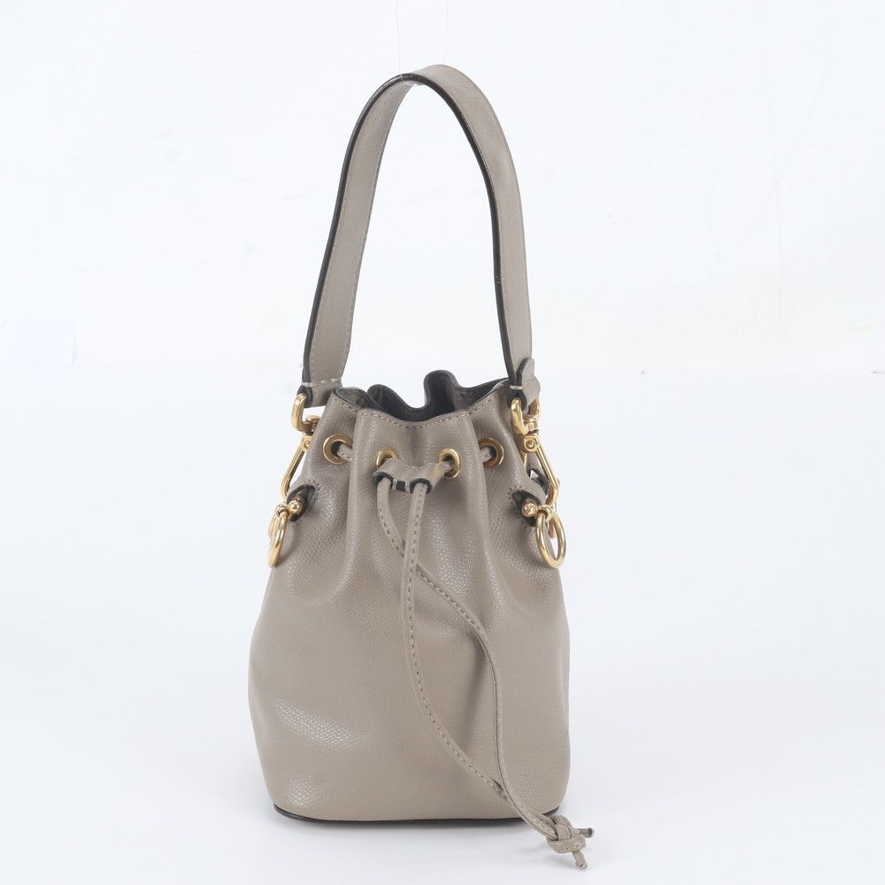 Fendi Mini Mon Tresor Leather Handbag Tote Gold