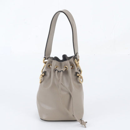Fendi Mini Mon Tresor Leather Handbag Tote Gold
