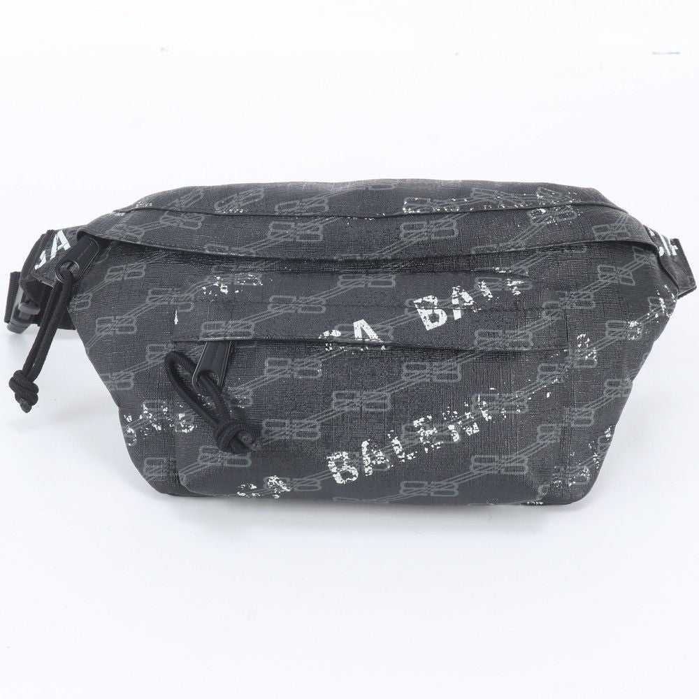 Balenciaga BB Monogram Leather Belt Bag Body Waist Pouch Shoulder Tote — view 2
