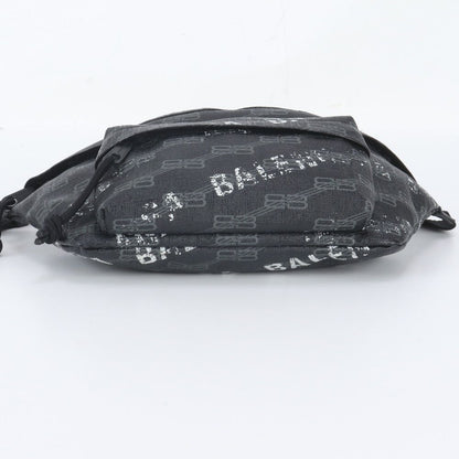 Balenciaga BB Monogram Leather Belt Bag Body Waist Pouch Shoulder Tote — view 6