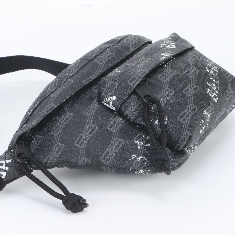 Balenciaga BB Monogram Leather Belt Bag Body Waist Pouch Shoulder Tote — view 5