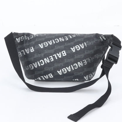 Balenciaga BB Monogram Leather Belt Bag Body Waist Pouch Shoulder Tote — view 3