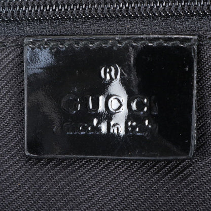 Gucci GG Canvas Leather Tote Shoulder Hand Black — view 8