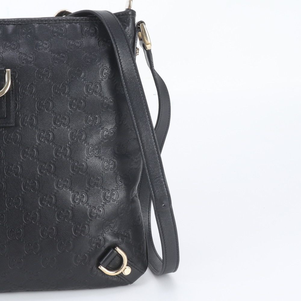 Gucci Guccissima Abbey Leather Shoulder Bag Crossbody Messenger Business — view 2