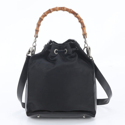 Gucci Vintage Bamboo Leather 2-Way Shoulder Bag Crossbody — view 4