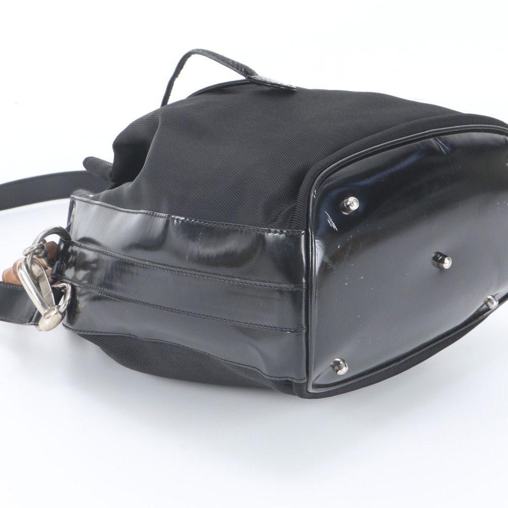 Gucci Vintage Bamboo Leather 2-Way Shoulder Bag Crossbody — view 6