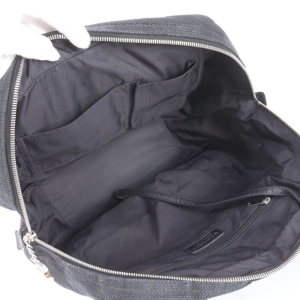 Chanel Paris Biarritz Leather Tote Bowling Bag — view 7