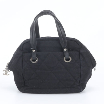 Chanel Paris Biarritz Leather Tote Bowling Bag