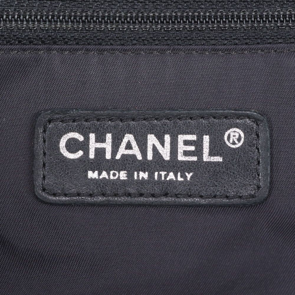 Chanel Paris Biarritz Leather Tote Bowling Bag — view 8