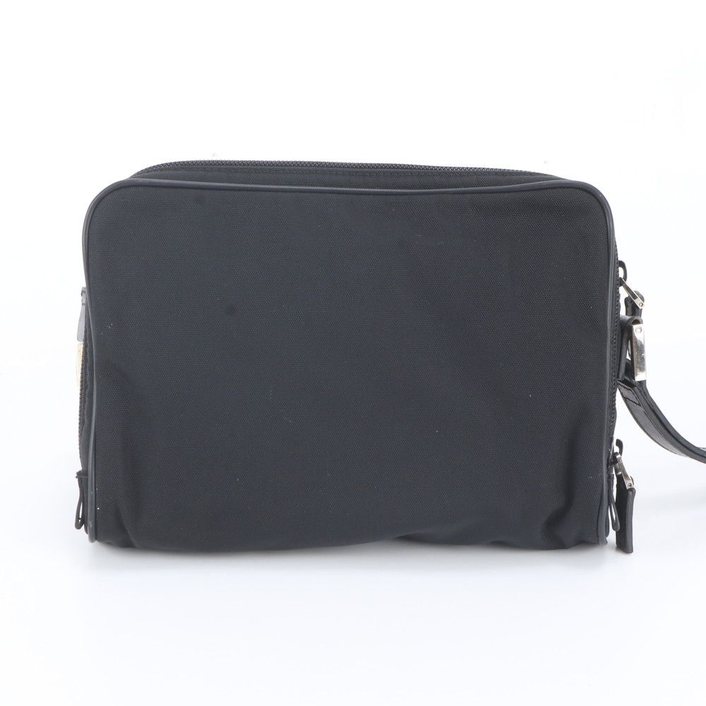 Gucci Leather Clutch Pouch Business Black — view 3