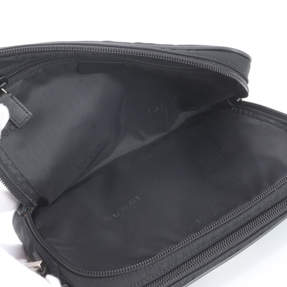 Gucci Leather Clutch Pouch Business Black — view 7