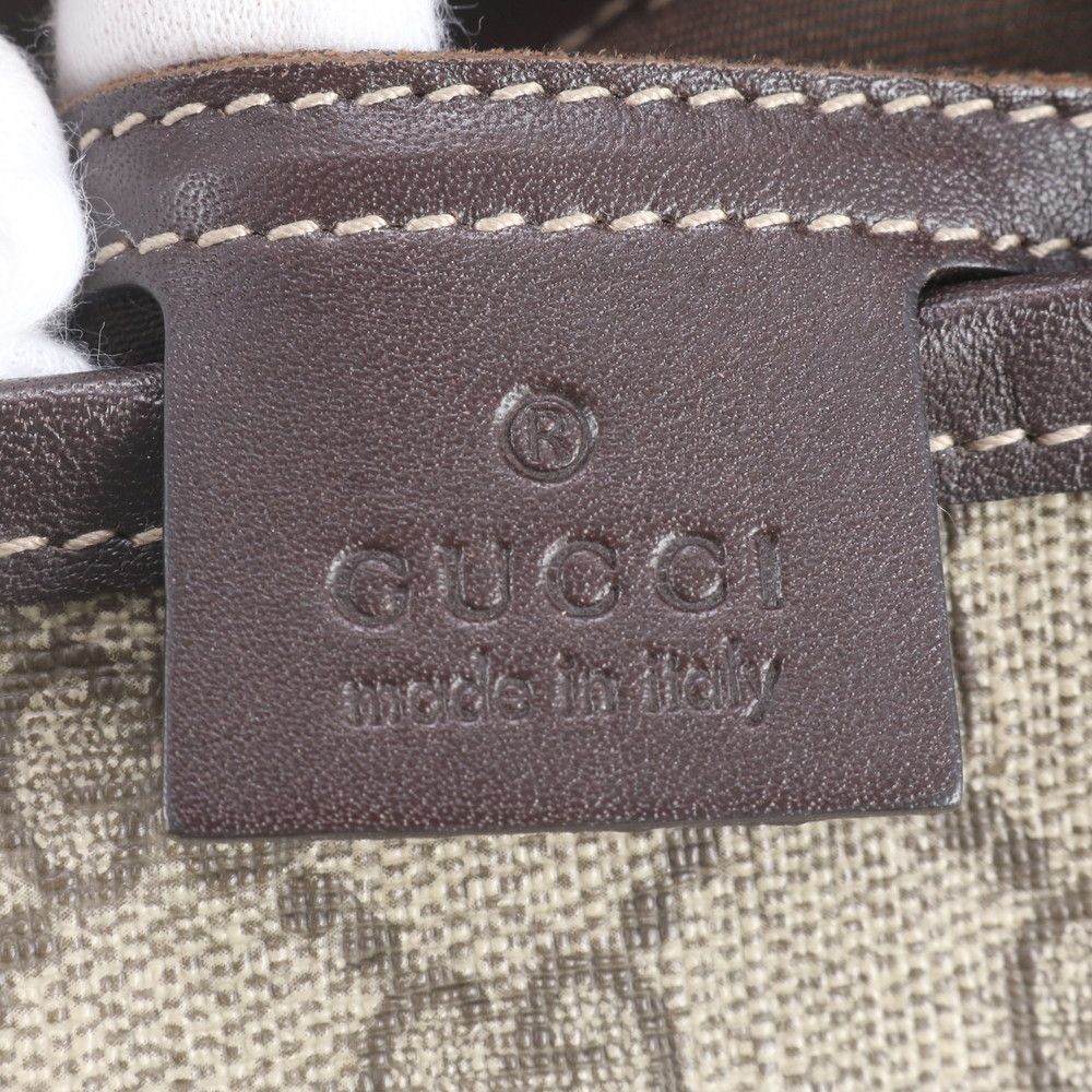 Gucci GG Supreme Leather Shoulder Bag Crossbody Messenger Business — view 8