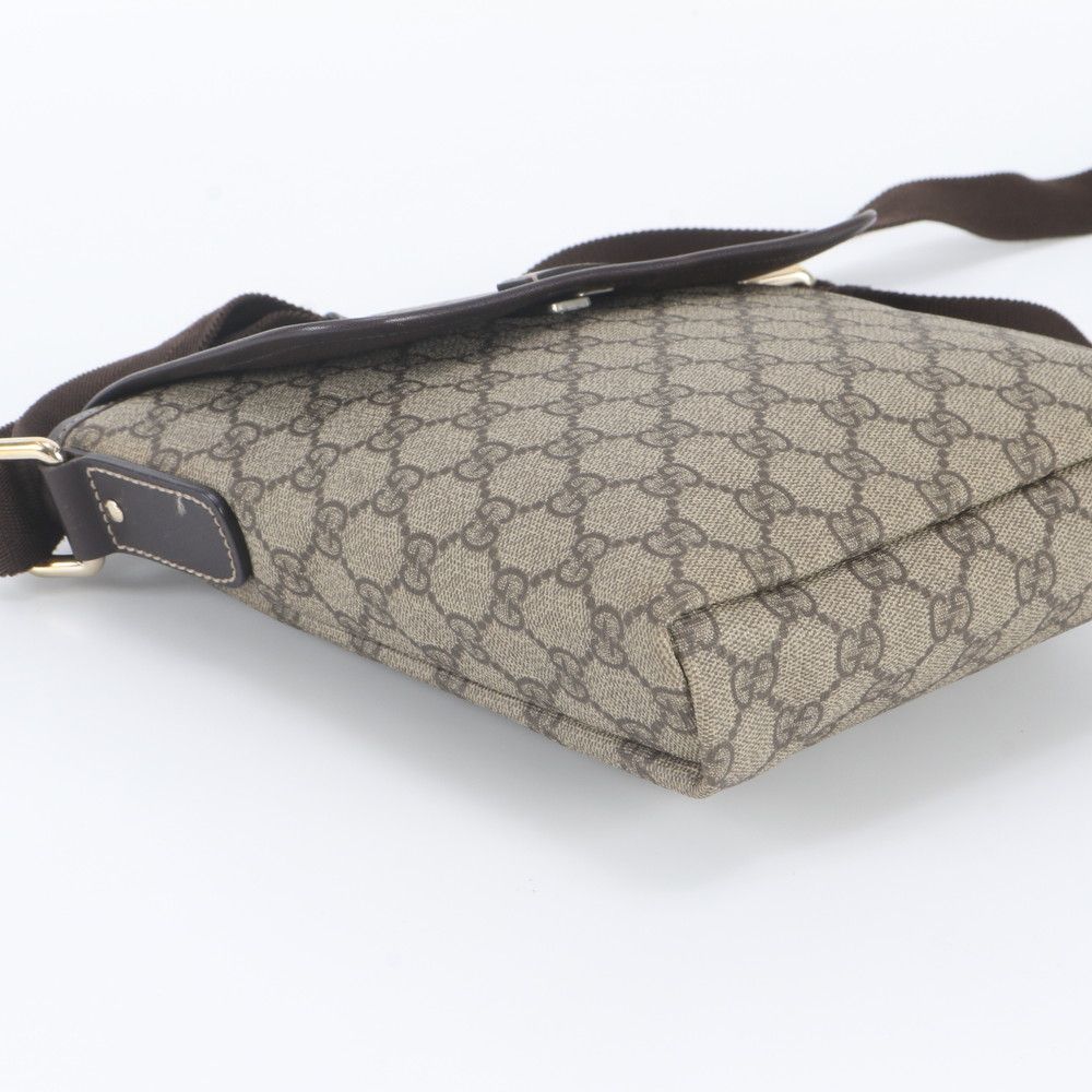 Gucci GG Supreme Leather Shoulder Bag Crossbody Messenger Business — view 5