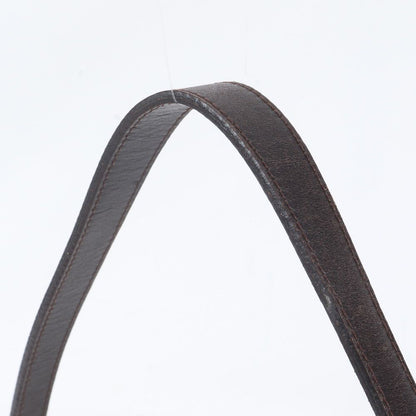 Fendi Zucca Leather Shoulder Bag Tote Hand Brown — view 2