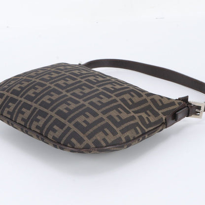 Fendi Zucca Leather Shoulder Bag Tote Hand Brown — view 4