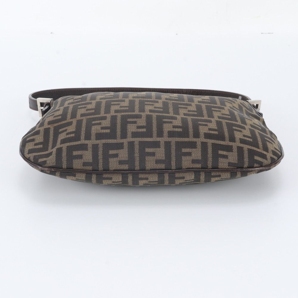 Fendi Zucca Leather Shoulder Bag Tote Hand Brown — view 6