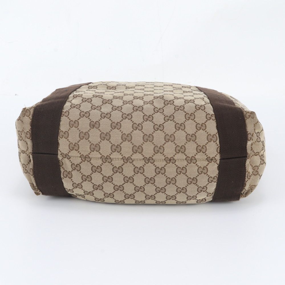 Gucci GG Canvas Leather Tote Shoulder Business Document — view 6