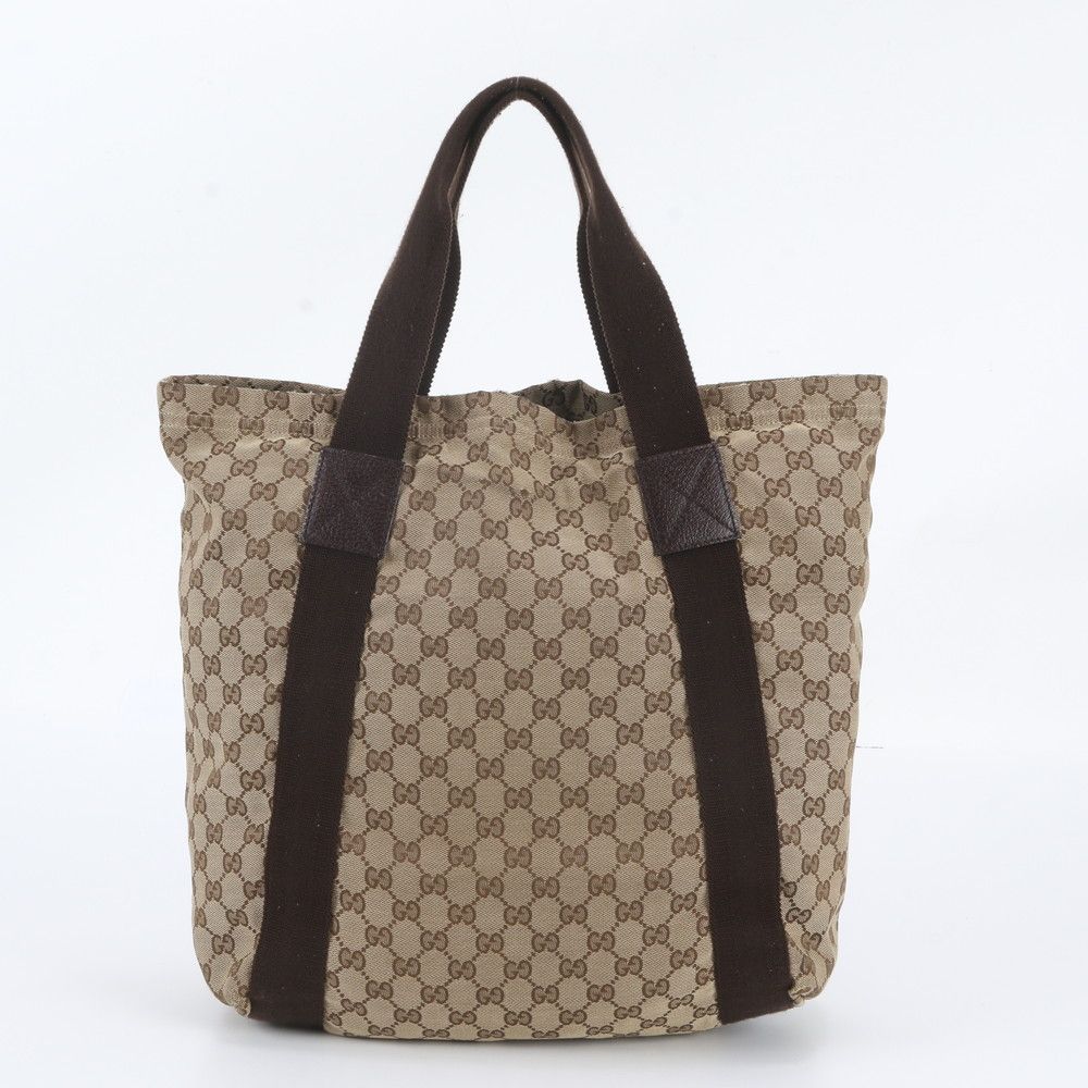 Gucci GG Canvas Leather Tote Shoulder Business Document — view 3