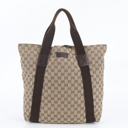 Gucci GG Canvas Leather Tote Shoulder Business Document