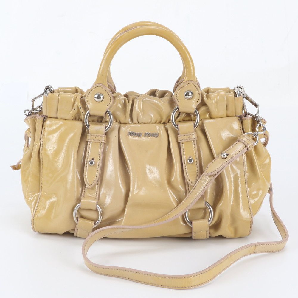 Miu Miu Leather 2-Way Shoulder Bag Crossbody