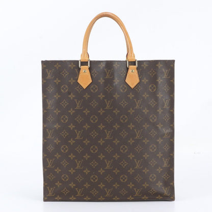 Louis Vuitton Monogram Sac Plat Leather Tote Shoulder Business Document