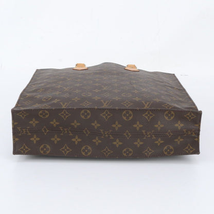 Louis Vuitton Monogram Sac Plat Leather Tote Shoulder Business Document — view 6