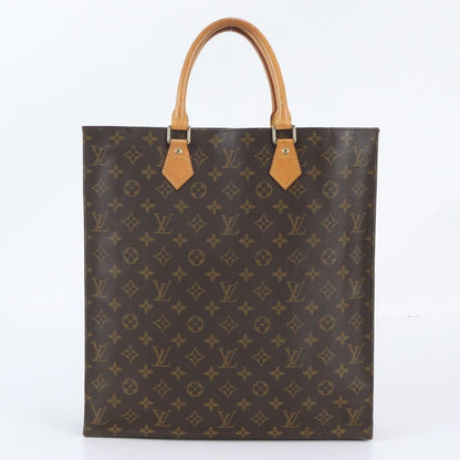 Louis Vuitton Monogram Sac Plat Leather Tote Shoulder Business Document — view 3