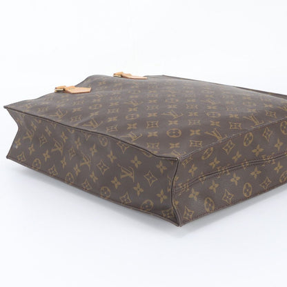 Louis Vuitton Monogram Sac Plat Leather Tote Shoulder Business Document — view 5