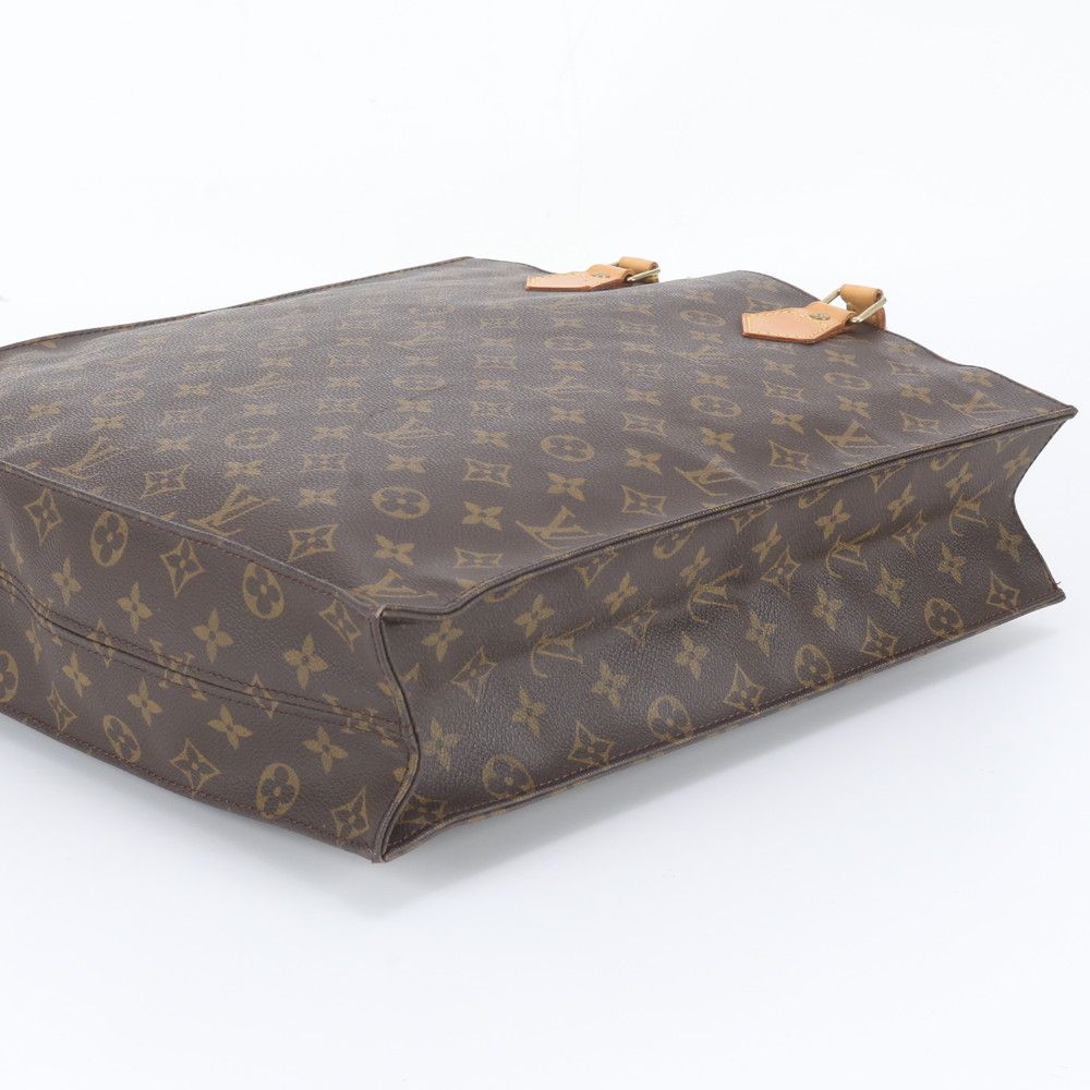 Louis Vuitton Monogram Sac Plat Leather Tote Shoulder Business Document — view 4