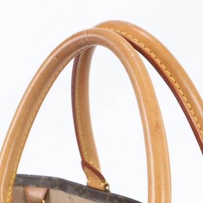 Louis Vuitton Monogram Sac Plat Leather Tote Shoulder Business Document — view 2