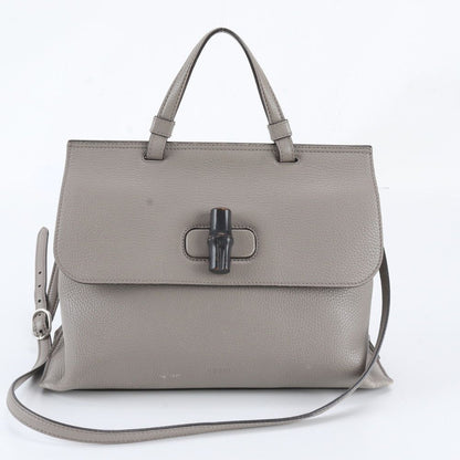Gucci Bamboo Daily Medium Leather 2-Way Shoulder Bag