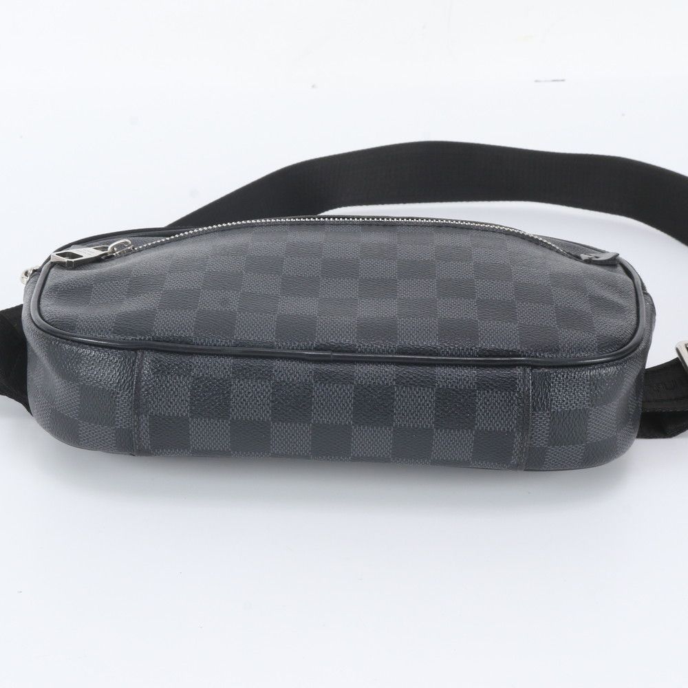 Louis Vuitton Damier Graphite Ambler Leather Belt Bag Crossbody Waist Pouch — view 8