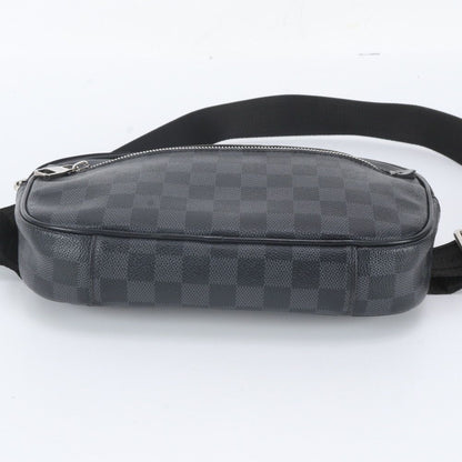 Louis Vuitton Damier Graphite Ambler Leather Belt Bag Crossbody Waist Pouch — view 8