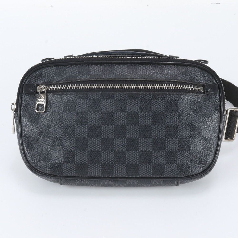 Louis Vuitton Damier Graphite Ambler Leather Belt Bag Crossbody Waist Pouch — view 2